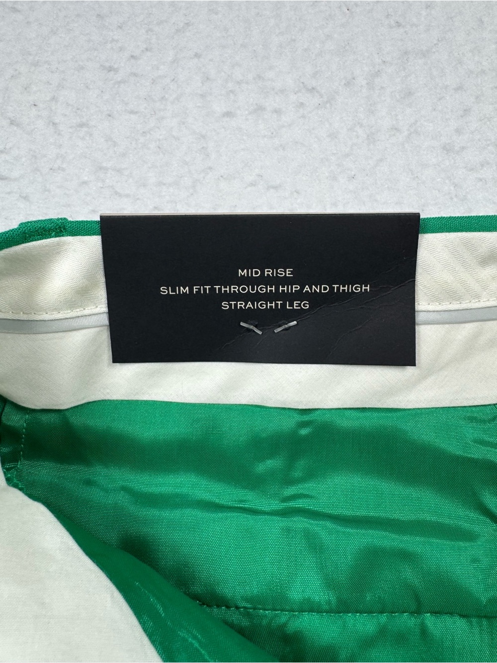 NWT Banana Republic Ryan Green Straight Leg Pants Size 12 - Picture 10 of 13